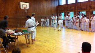 preview picture of video 'Vestby Karate. Gradering 2011. Utdeling av belter'