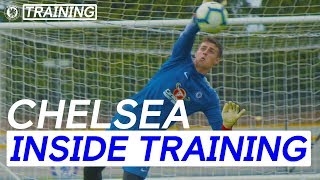Arrizabalaga's Incredible Saves In First Training Session As A Blue | Inside Training