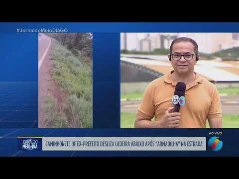 Ex-prefeito de Ouvidor sofre acidente na GO-330