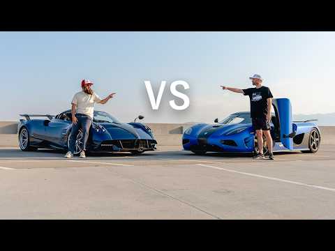 My Pagani Huayra VERSUS Stradman's Koenigsegg Agera - HYPERCAR SHOWDOWN
