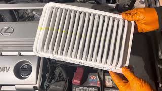 2002-2006 Lexus ES300 ES330 Engine Air Filter Inspection And Replacement Instruction