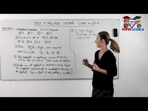 Clasa a VII-a - Test evaluare inițială - Test 1