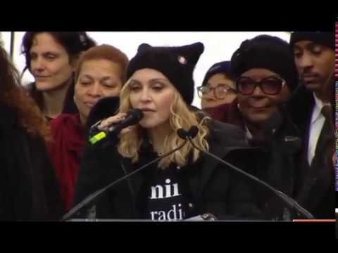 Madonna gives vulgar speech Speech at  Womans March in Washington DC today 2017