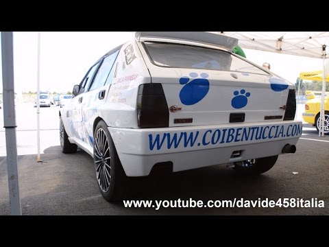 2x modified Lancia Delta on the track