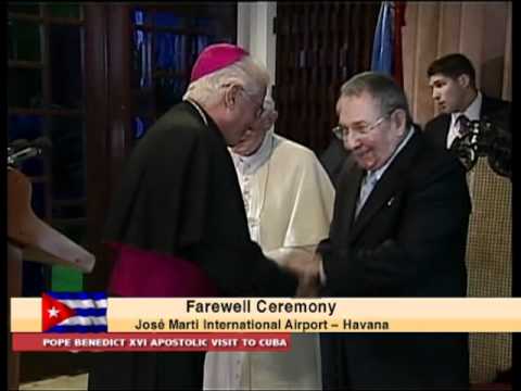 Papal visit to Cuba 2012 -  Departure 3-28-12