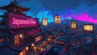 Lofi Hip Hop Beats 🪩 Japanese Town Ambience & Retro Vibes 🌆 Nostalgic 1980s & 90s Lofi Rain Playlist