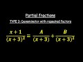 Partial Fractions Denominator With Quadratic Factors Part 6