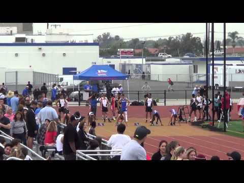 VarG 100m vs Servite Rosary 3 11 15   Los Alamitos Girls