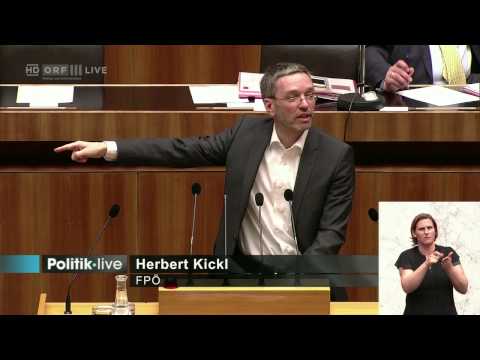 Herbert Kickl - Mindestpensionen, Pflegegeld - 23.4.2015
