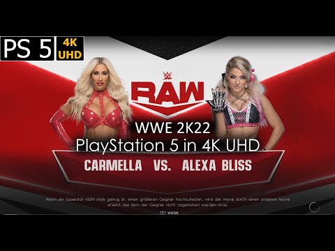 WWE 2K22 - Carmella vs Alexa Bliss w. Entrance - PS5Share 4K UHD