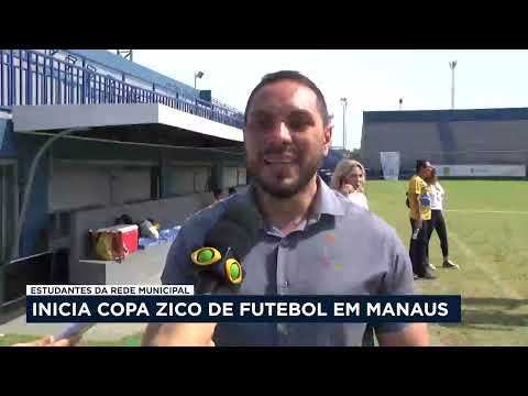 Início da Copa Zico em Manaus para descobrir talentos da rede pública municipal de ensino