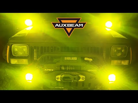 New Off-Road Lights! Auxbeam Pod install & Test On Jeep