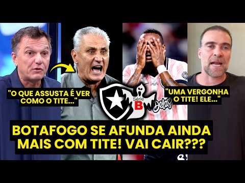 “É ASSUSTADOR! Gente, o TITE no BOTAFOGO está…” REBAIXAMENTO PREOCUPA após NOVA DERROTA?