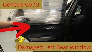 Genesis Gv70 Left Rear window replacement