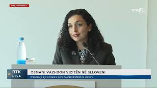 Drejtpërdrejt - Osmani vazhdon vizitën në Slloveni 05.07.2022