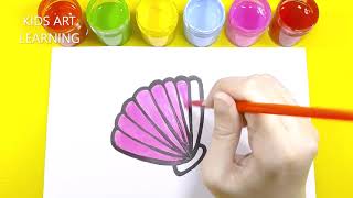 How To Draw A Seashell | Easy Drawing Step By Step 😊
