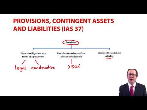 IAS 37 - provisions and contingent liabilities - ACCA Financial Reporting (FR)