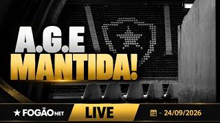 FOGÃONET LIVE: ASSEMBLEIA PODE DILUIR AÇOES DA EAGLE | BOTAFOGO PLANEJA ELENCO MAIS FÍSICO