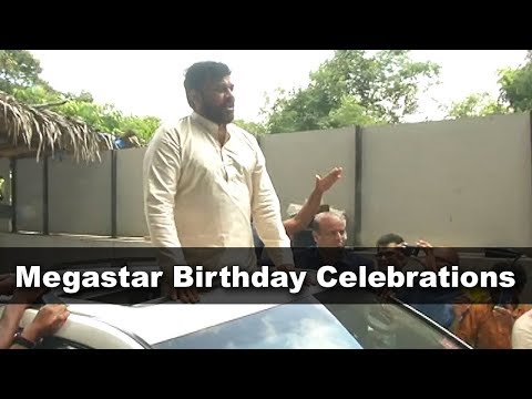 Chiranjeevi Birthday Celebrations At His Home