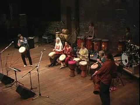 Kpanlogo inspired song pt 1 by Jamani Drummers & Jim Donovan (Rusted Root) 2008 LV Day of Drumming