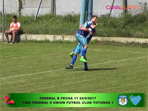 FEDERAL B TIRO FEDERAL 0 UNION DE TOTORAS 1 FECHA 2 2DA RUEDA