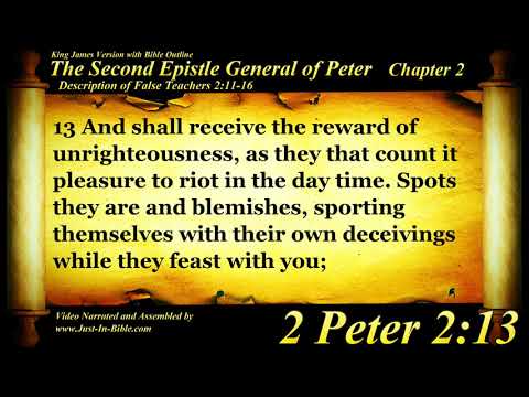 2 Peter Chapter 2 - Bible Book #61 - The Holy Bible KJV Read Along Audio/Video/Text