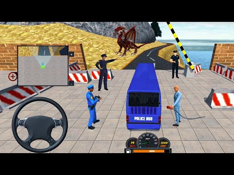 Us Police Mountain Bus Driving Simulator #7 - Best Uphill Police Bus Games Android Ios Gameplay