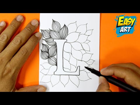 ✅ 3D Drawing Easy - How to Draw 3D Letters L - Como Diubujar en 3D letter L - 3D Drawings - Easy Art