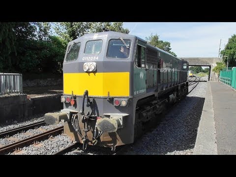 Irish Rail 22000 Class + 071 Class Light Engine - Portarlington Station
