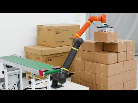 Hanwha Robotics: Palletizing Demo Video (HCR-14)