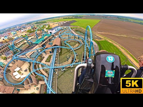 Abyssus POV 5K Back Row Aquatic Themed Vekoma Shockwave Energylandia, Poland