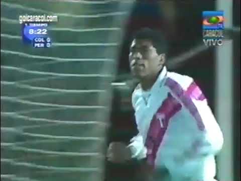 Eliminatorias Mundial 2002: Colombia 0-1 Perú (16/08/2001). Narración en español.