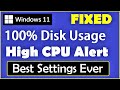 How To Fix 100 Disk Usage In Windows 11 100 To 23 High Disk Memory Usage Fix