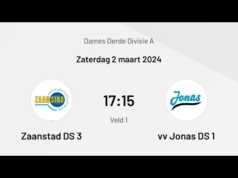 Zaanstad DS3 - VV Jonas DS1