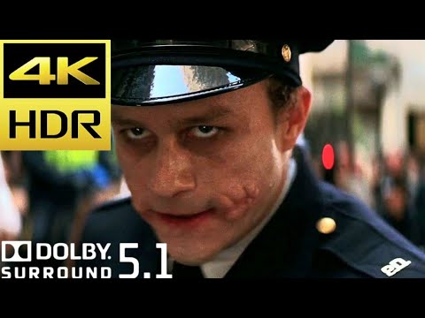 Joker at The Police Parade Scene | The Dark Knight (2008) Movie Clip 4K HDR