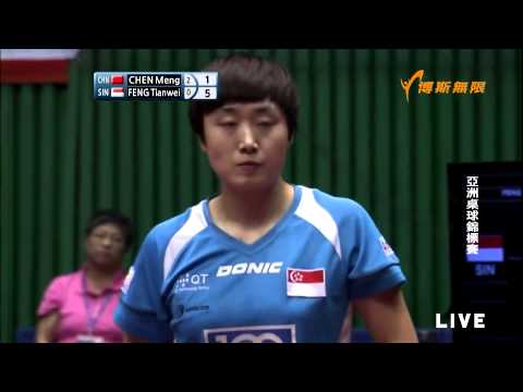 2013 Asian Championships (ws-qf) CHEN Meng - FENG Tianwei [Full match/HQ]
