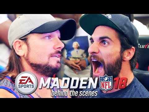 SETH ROLLINS vs AJ STYLES (Behind The Scenes: Madden 18 Finals UUDD Rematch!)
