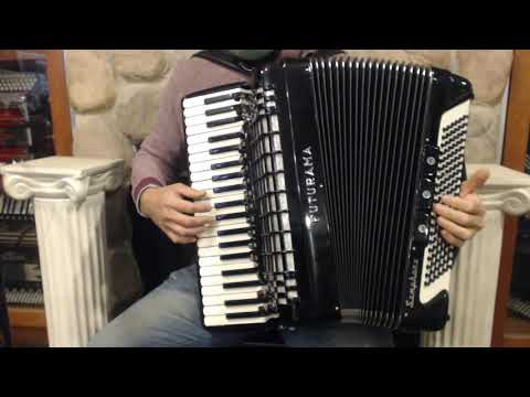 4550 - Black Futurama Symphony Piano Accordion LMH 41 120 $1499