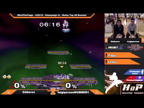 [End the Paign] Odderon (Sheik) vs. luigipersonNUMBER1 (Falco) Melee Bracket