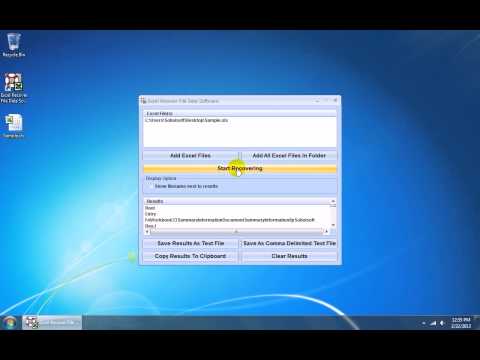 Excel Recover File Data Software