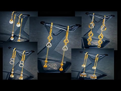 2021 Latest Light Weight Gold Suidhaga Earrings Design...
