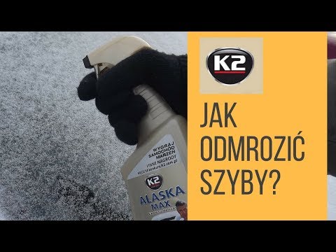 Rozmrazovač oken automobilu sprej  K2 ALASKA 300 ml + škrabka