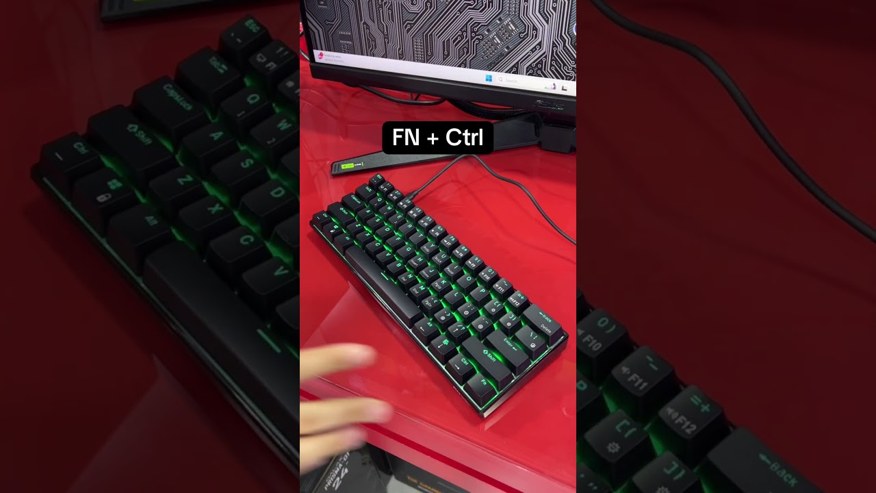 This is how to access BIOS on a 60% keyboard! 🔧💯