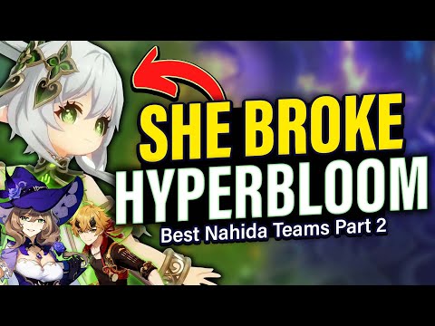 NAHIDA BROKE HYPERBLOOM & BURGEON! BEST Nahida Teams 2: Showcase & Rotations | Genshin Impact 3.2