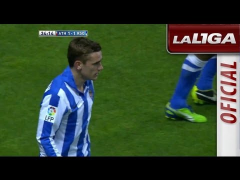 Gol de Griezmann (1-1) en el Athletic Club - Real Sociedad - HD