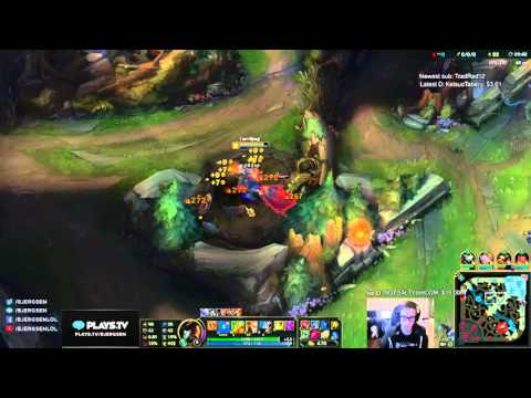 Bjergsen duo Doublelift - Gangplank vs LeBlanc Mid - League of Legends