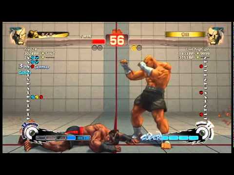 【スパ４】[ジャイアントキリング]PP3000サガット vs ﾊﾟﾅｼサガット