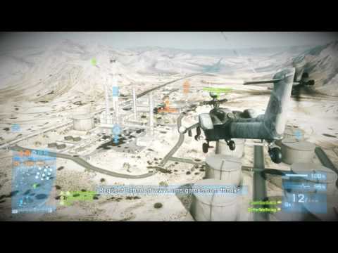 Battlefield 3 Multiplayer Helicopter Beginner Crash