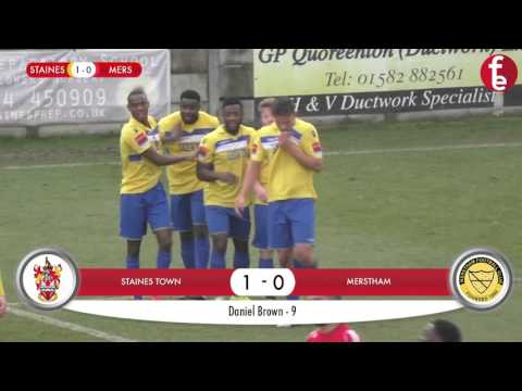 Staines Town 2-0 Merstham | Match Highlights