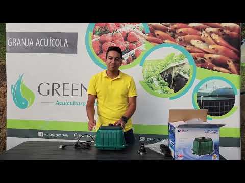 Aireador de bajo consumo Lp 200 - Nuevo producto Green Fish. #acuaponía #piscicultura #hidroponía